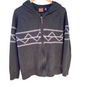 MERRELL Women’s Vendemmia Sweater full zip wool blend in gray size XL